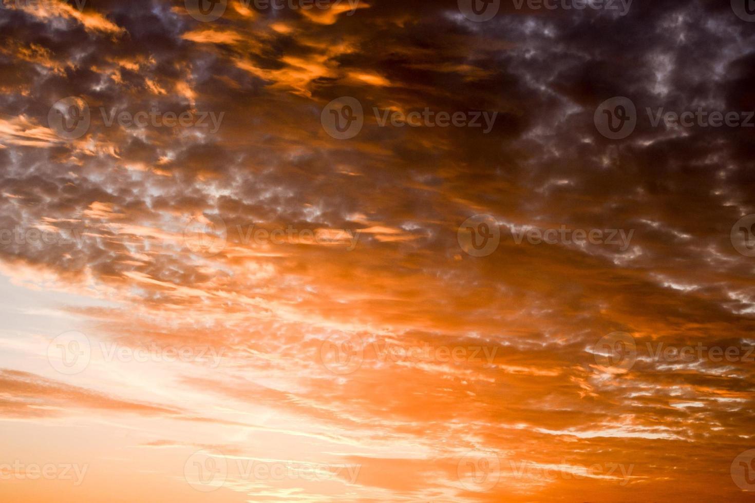 Colourful sky at sunset photo