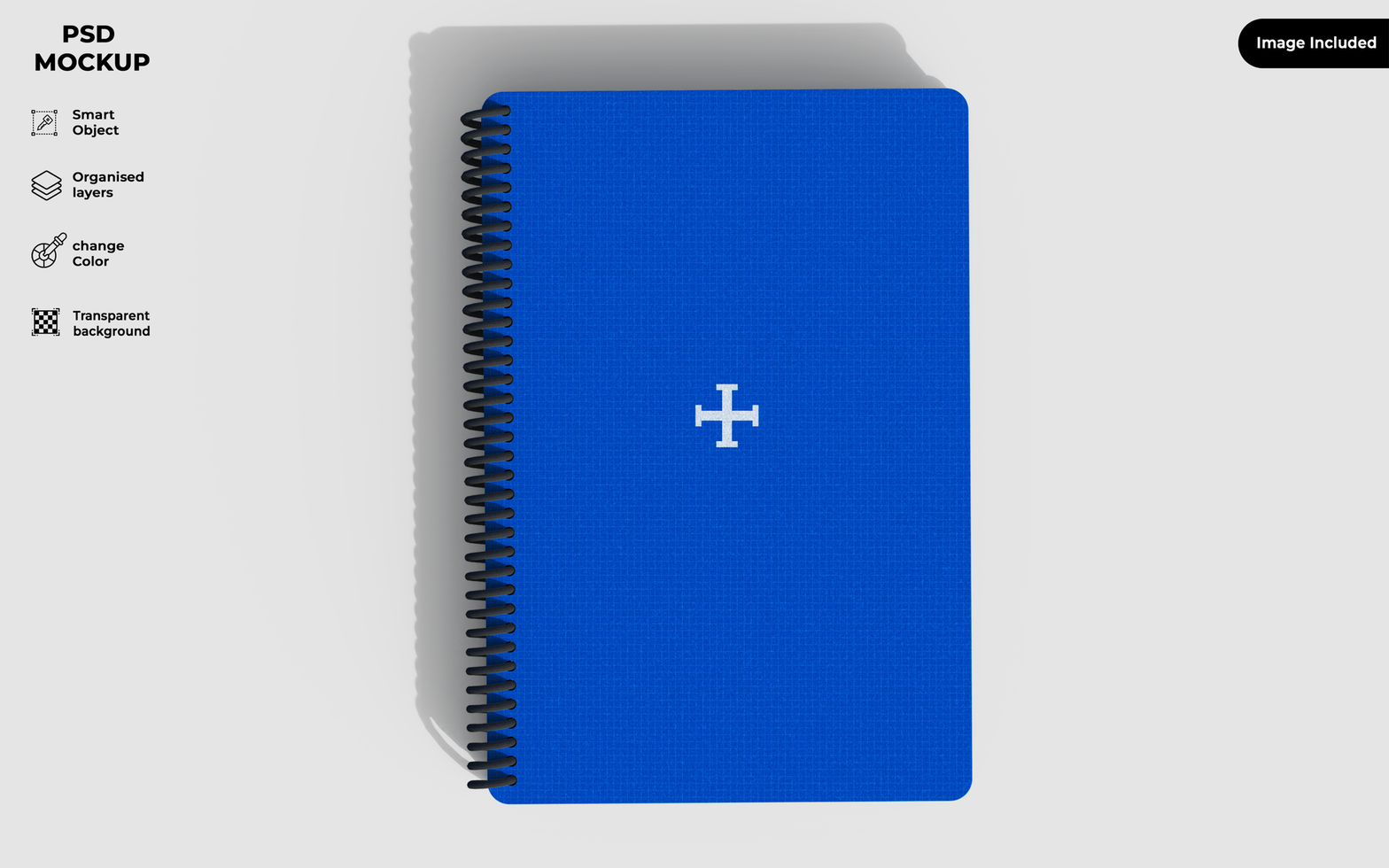 ringed notebook mockup template psd