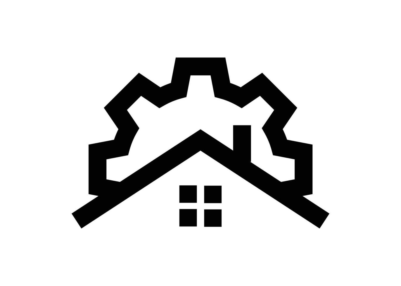 construcción logo icono diseño modelo aislado vector