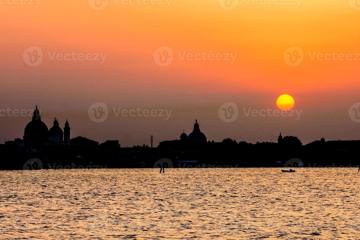 Colourful sky at sunset photo