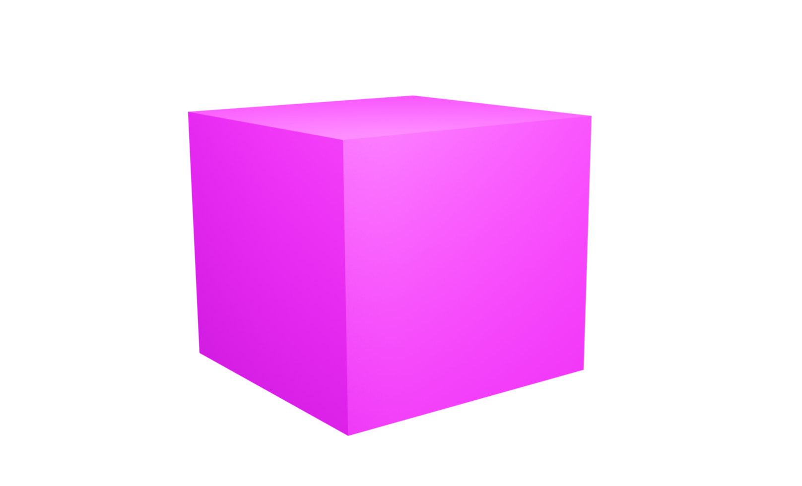 3d cube le rendu png