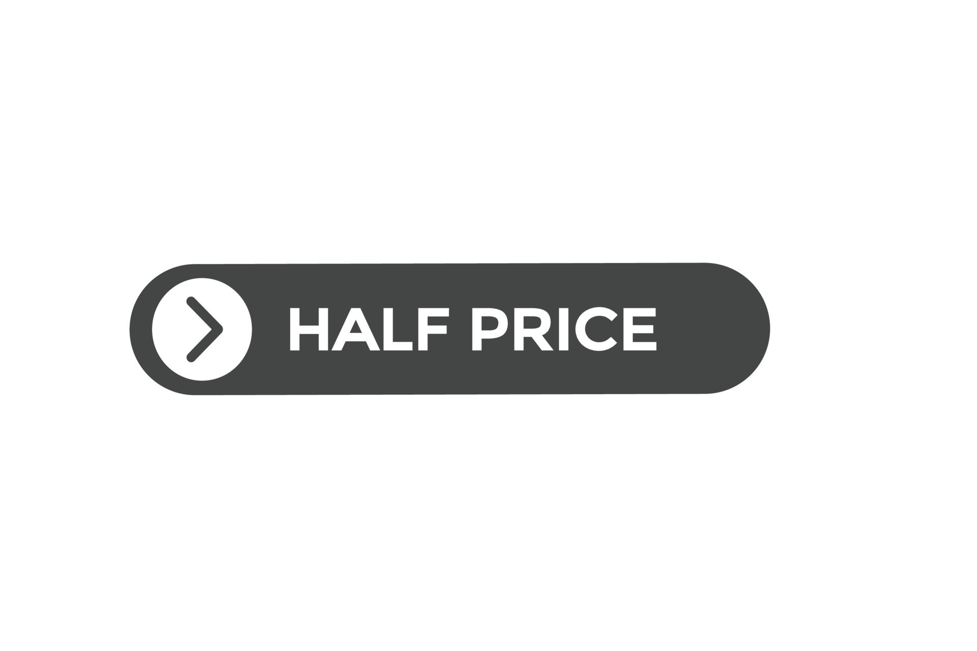 half price vectors.sign label bubble speech half price 22652274 Vector