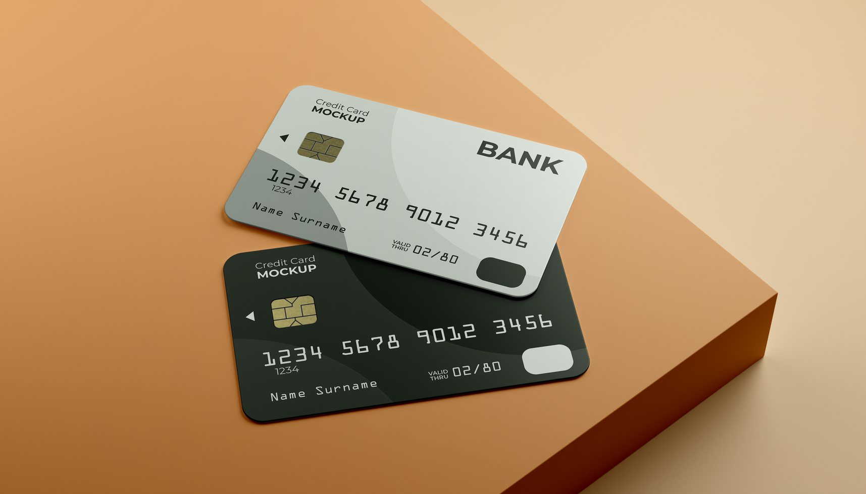 realista crédito tarjeta Bosquejo para promoción y marca diseño avance psd