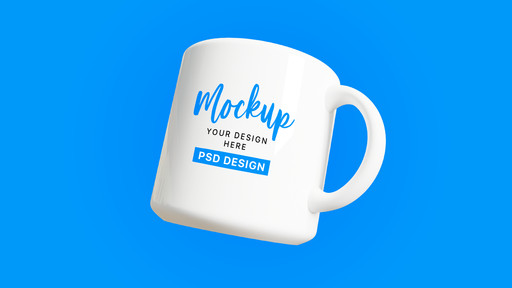 3D Rendering Mug Mockup PSD