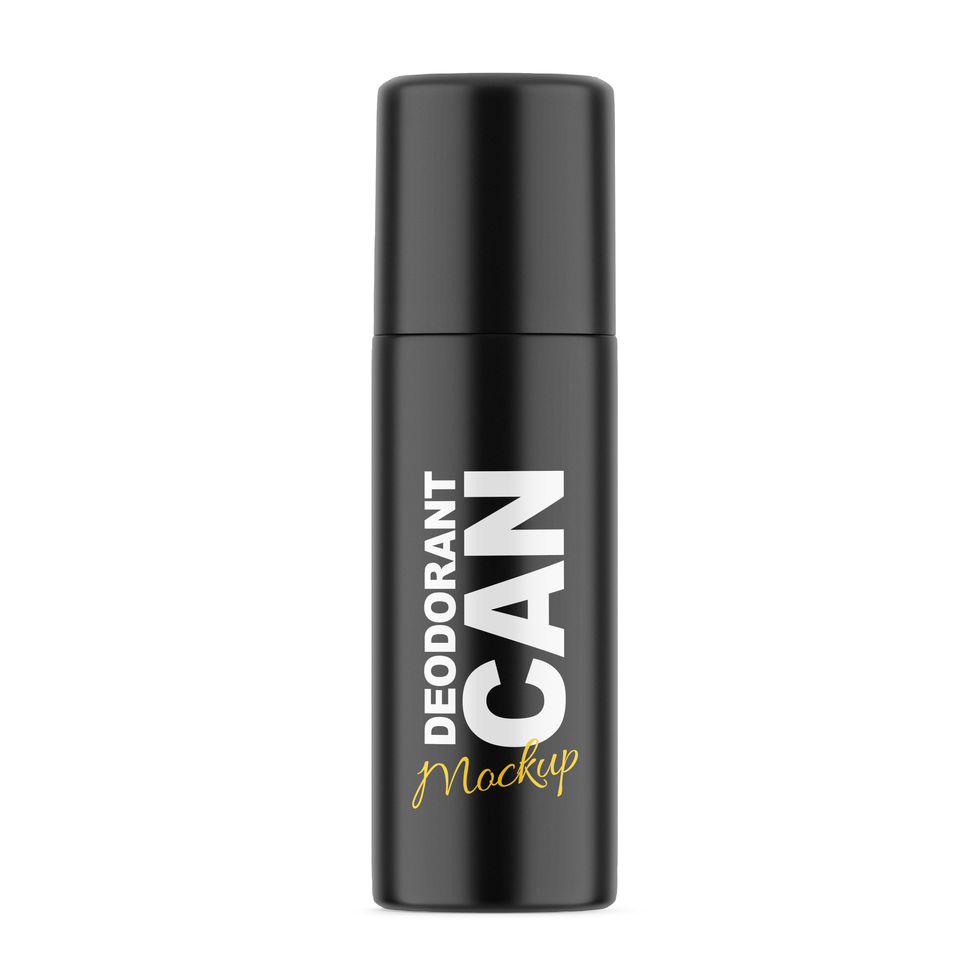 Deodorant Spray Can Mockup psd