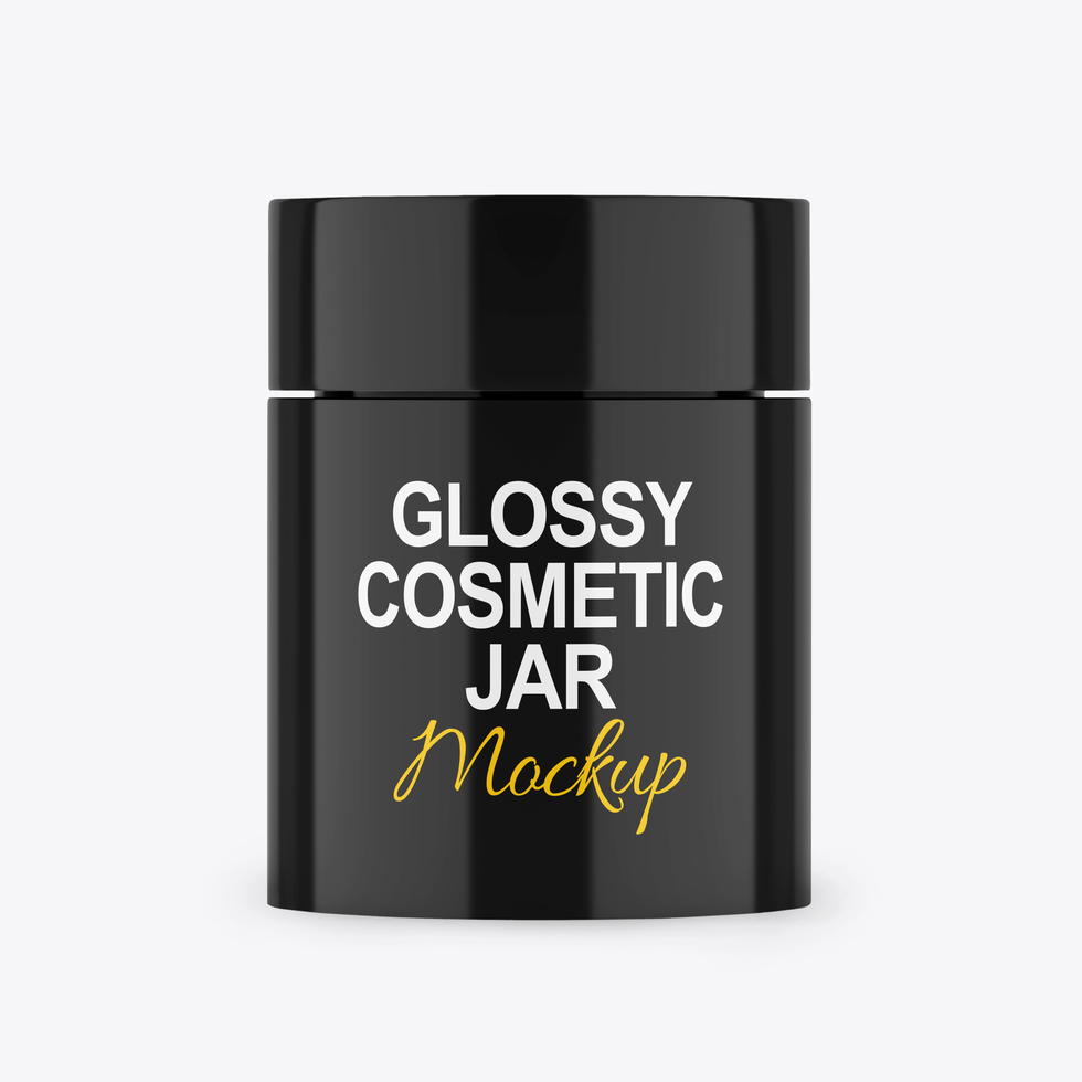 Cosmetic Jar Mockup psd