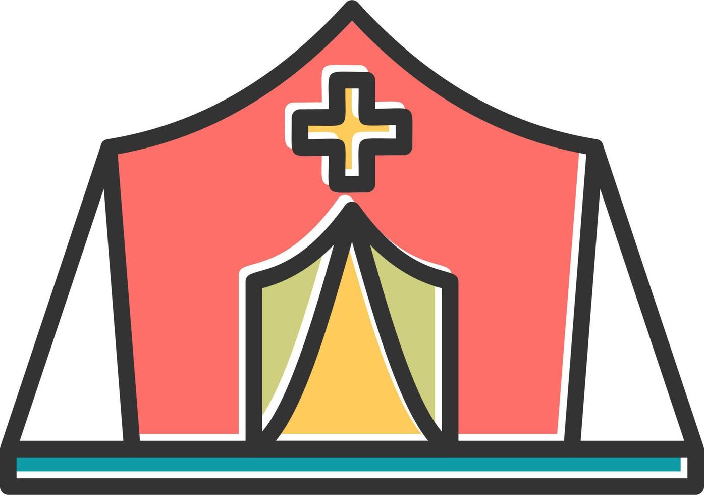 Refugee Camp Vector Icon