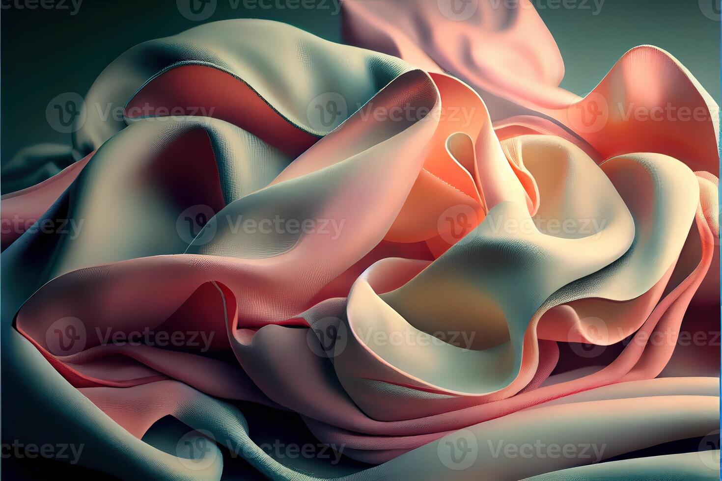 illustration of soft colorful fabric texture and background photo