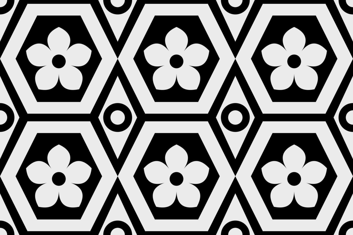 Black and white geometric ethnic seamless pattern design for wallpaper, background, fabric, curtain, carpet, clothing, and wrapping. vector