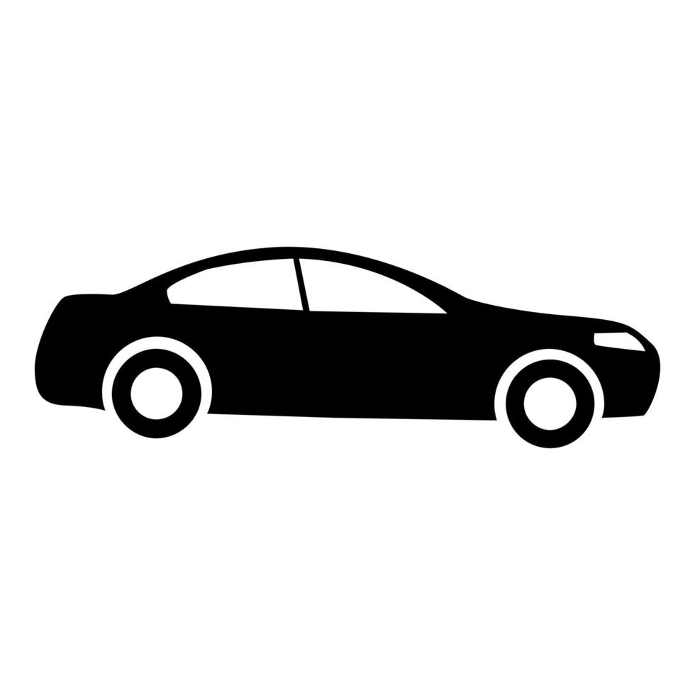 Car icon. Vector illustration isolated on white background. EPS 10