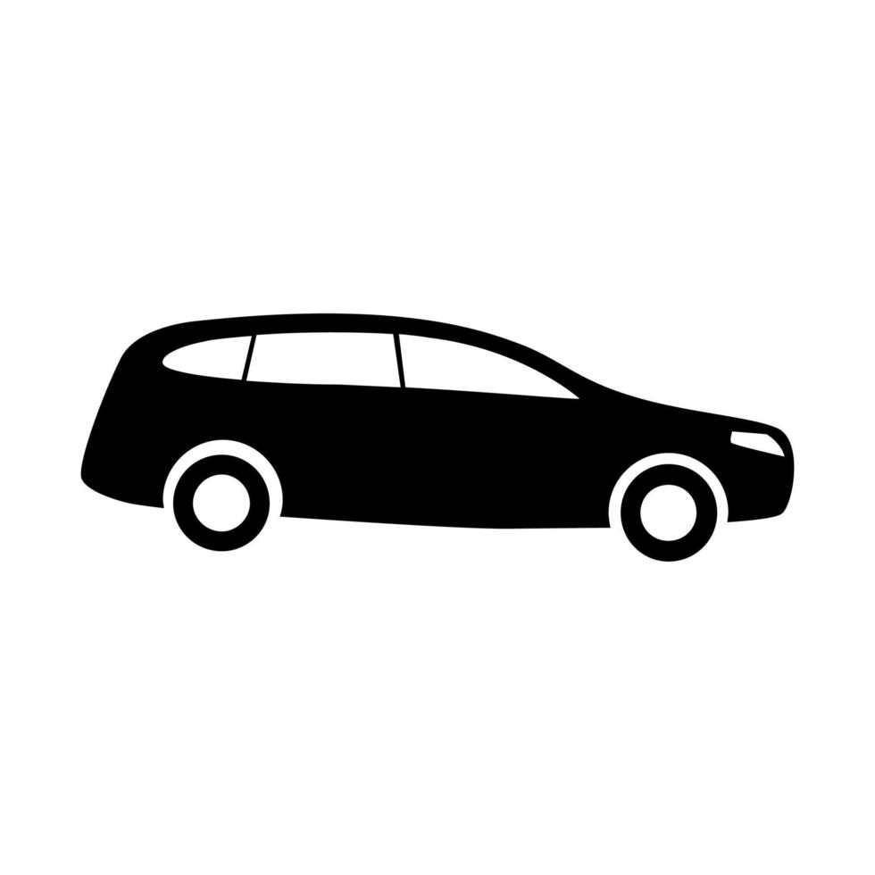 Car icon. Vector illustration isolated on white background. EPS 10