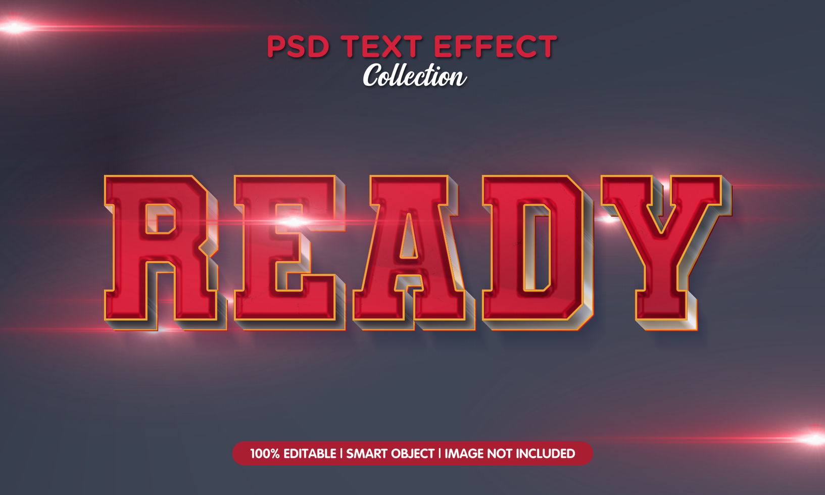 ready psd text effect template