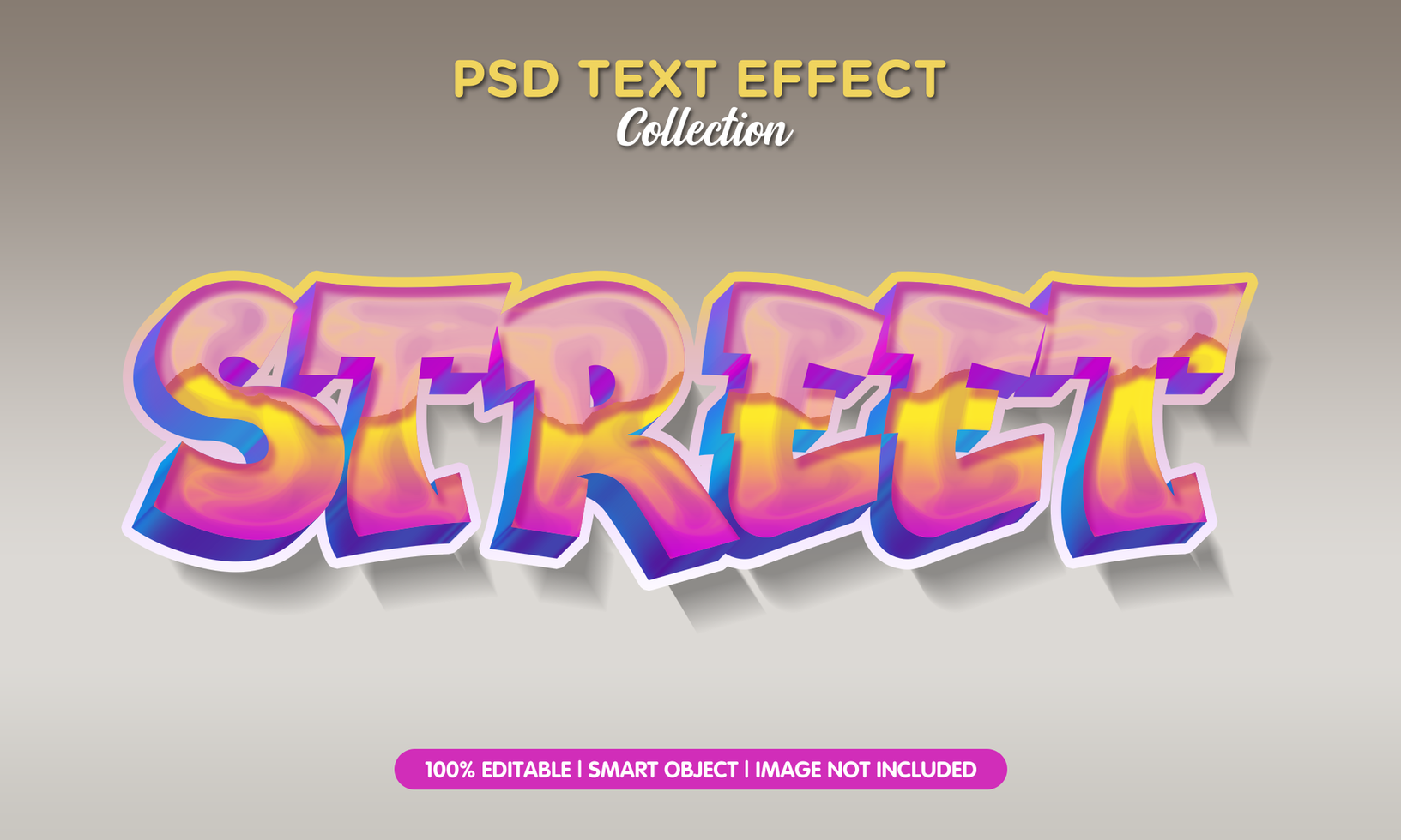 street style grafity text effect psd