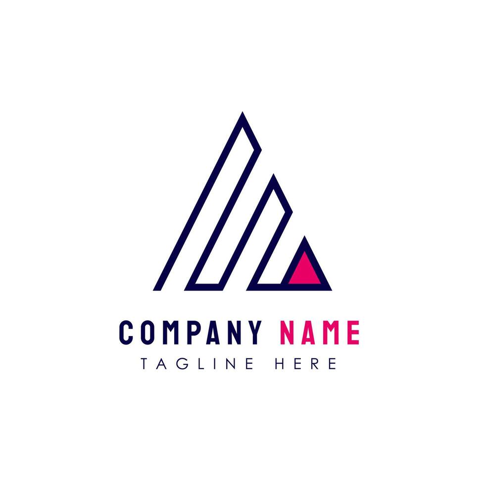 triangle logo design vector