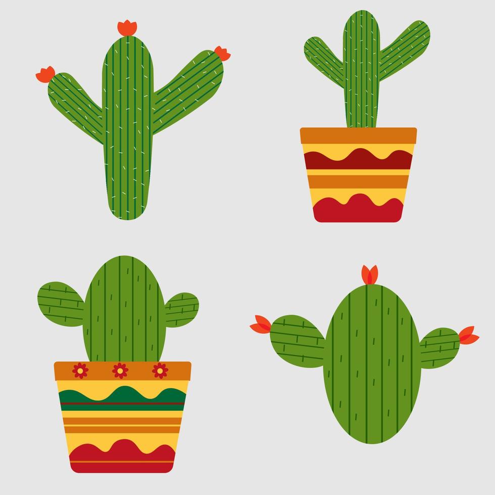 Cinco  de Mayo Cactus Clipart vector