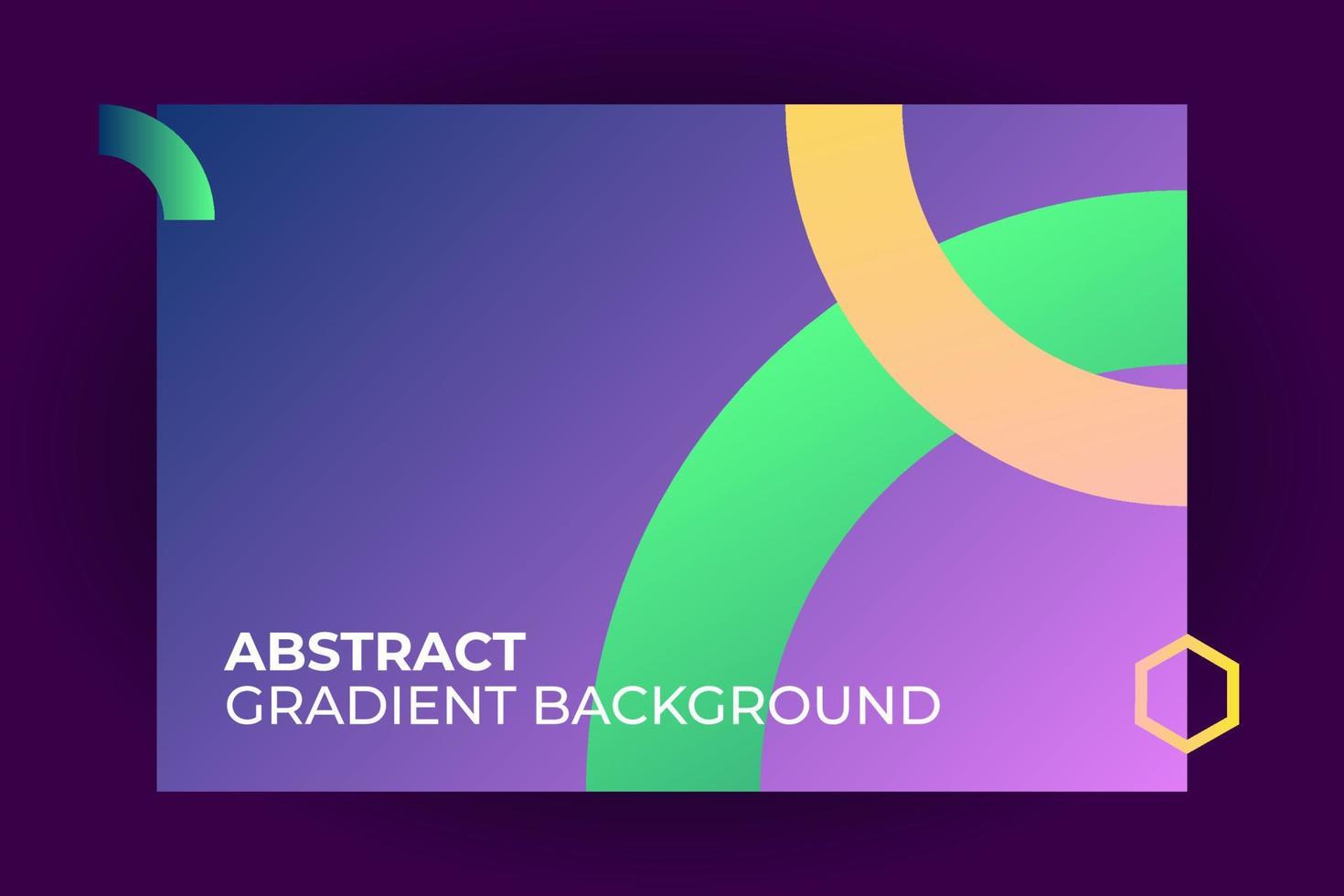 Abstract blue, green, purple and orange gradient background. Dynamic circle shapes composition. For banner, web, presentation, poster vector