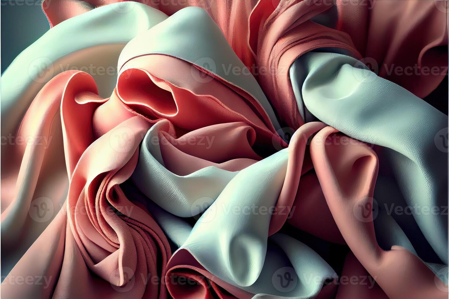 illustration of soft colorful fabric texture and background photo