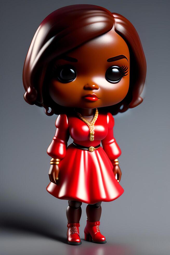 Cute Collectible Female Funko Pop Vinyl Figure in Modern and Stylish Clothing photo