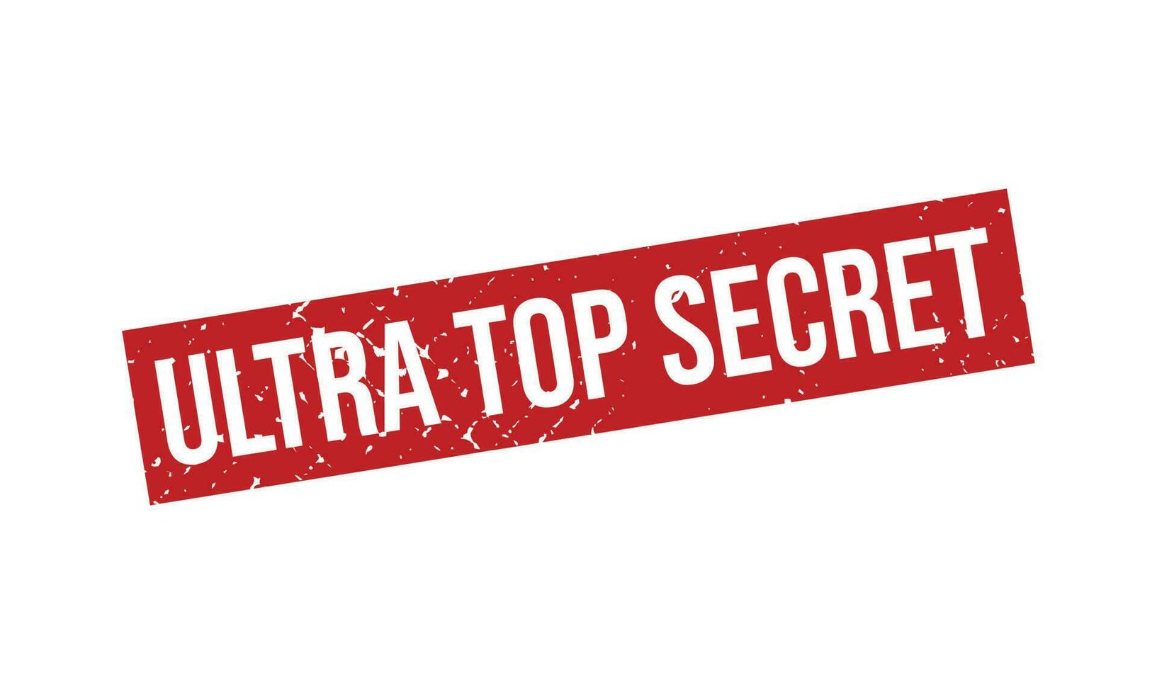 Ultra Top Secret Rubber Stamp. Ultra Top Secret Grunge Stamp Seal Vector Illustration