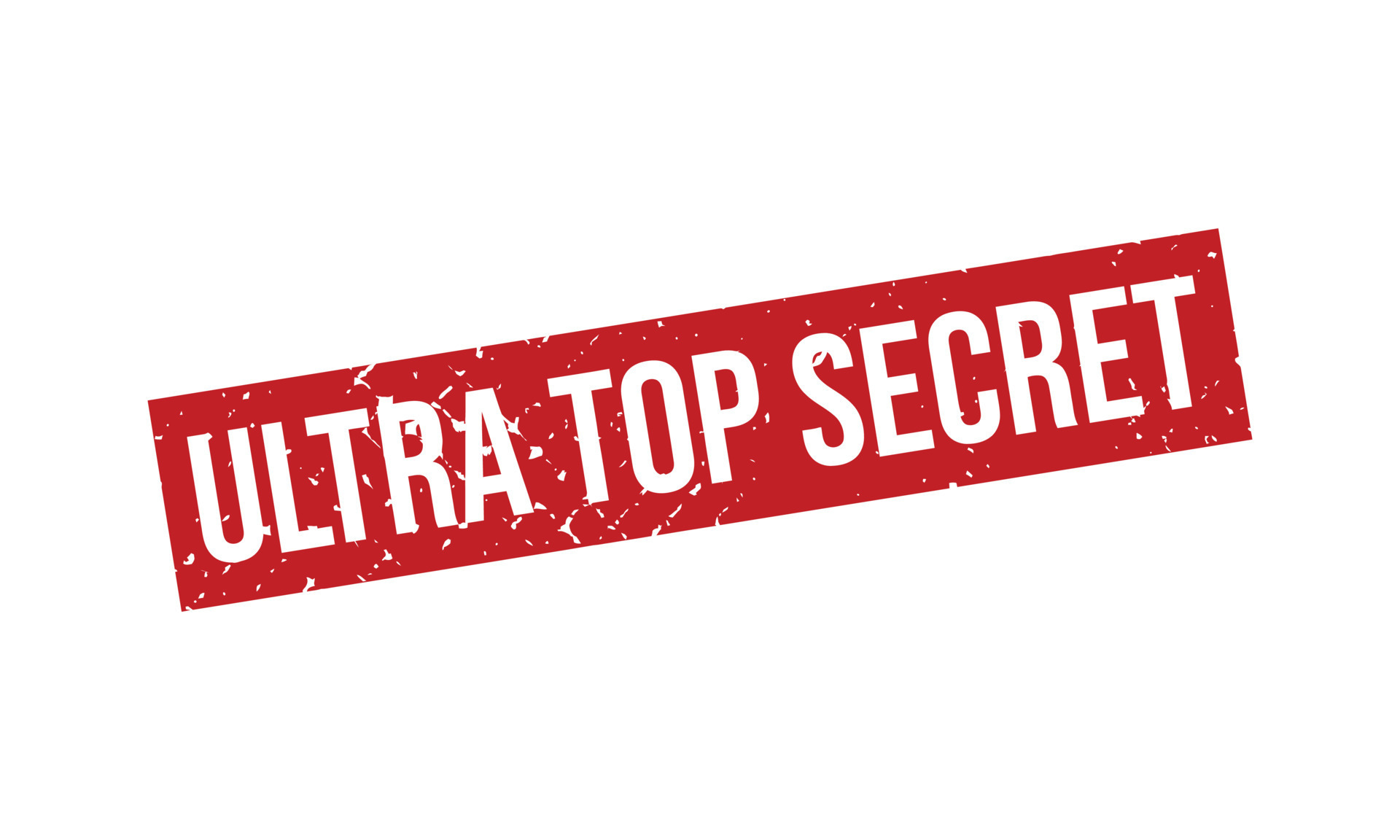 Ultra Top Secret Rubber Stamp. Ultra Top Secret Grunge Stamp Seal