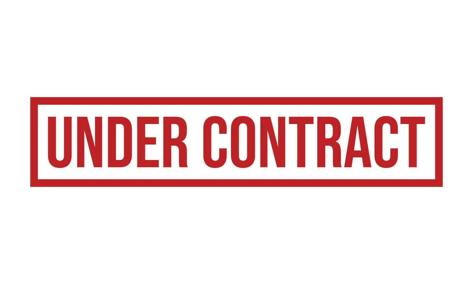 Under Contract Rubber Stamp. Under Contract Grunge Stamp Seal Vector Illustration
