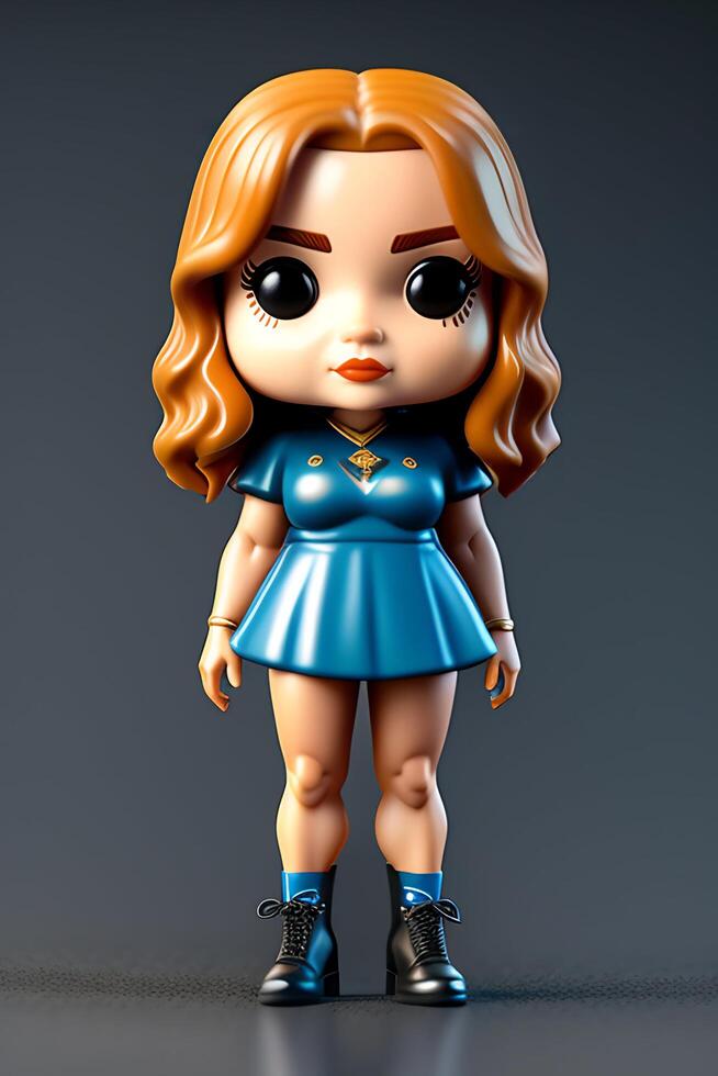 Cute Collectible Female Funko Pop Vinyl Figure in Modern and Stylish Clothing photo