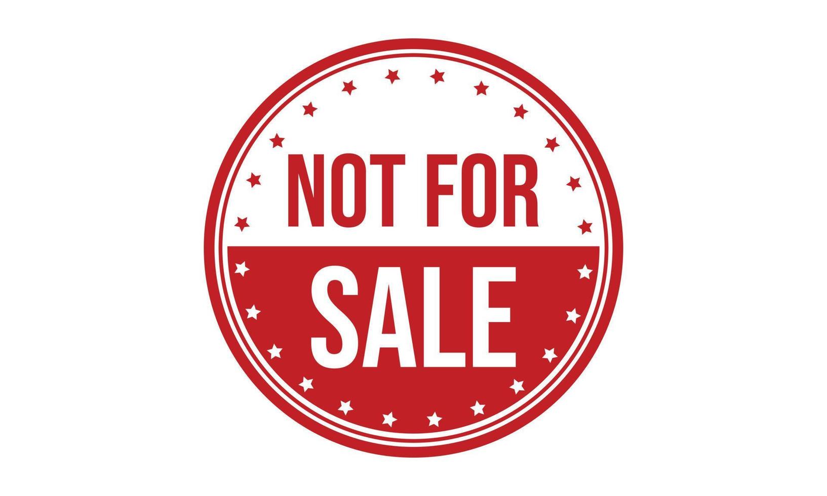 Not For Sale Rubber Stamp. Not For Sale Grunge Stamp Seal Vector Illustration