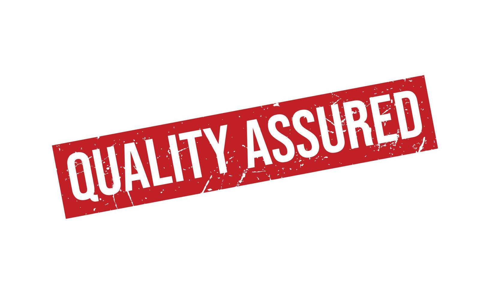 Quality Assured Rubber Stamp. Quality Assured Grunge Stamp Seal Vector Illustration
