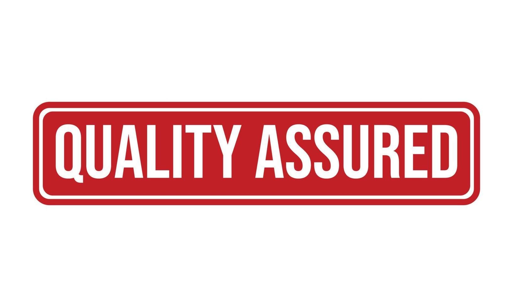 Quality Assured Rubber Stamp. Quality Assured Grunge Stamp Seal Vector Illustration
