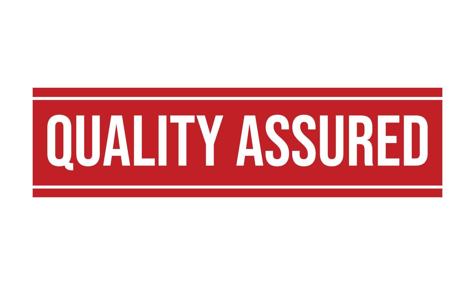 Quality Assured Rubber Stamp. Quality Assured Grunge Stamp Seal Vector Illustration