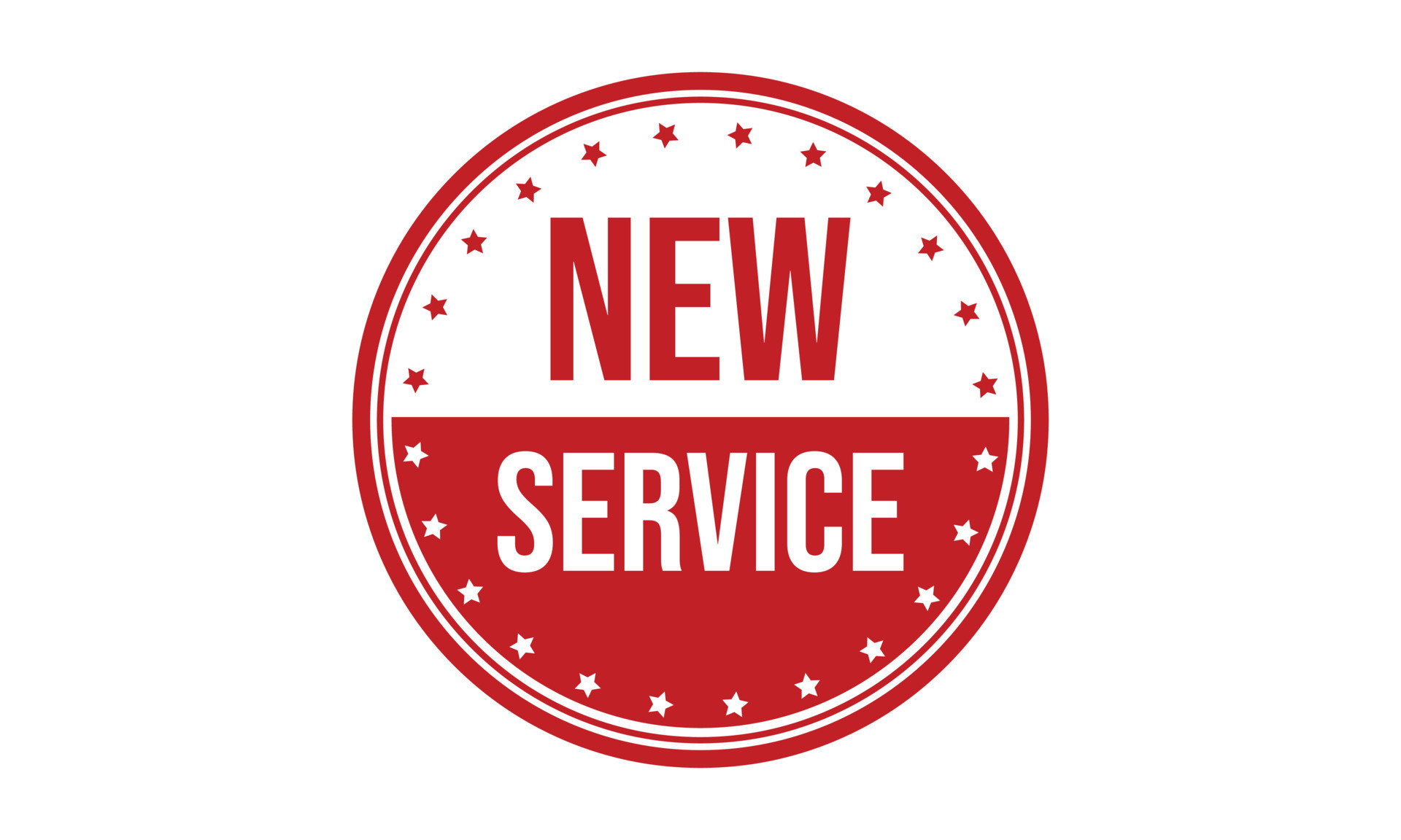 New Service Rubber Stamp. New Service Grunge Stamp Seal Vector