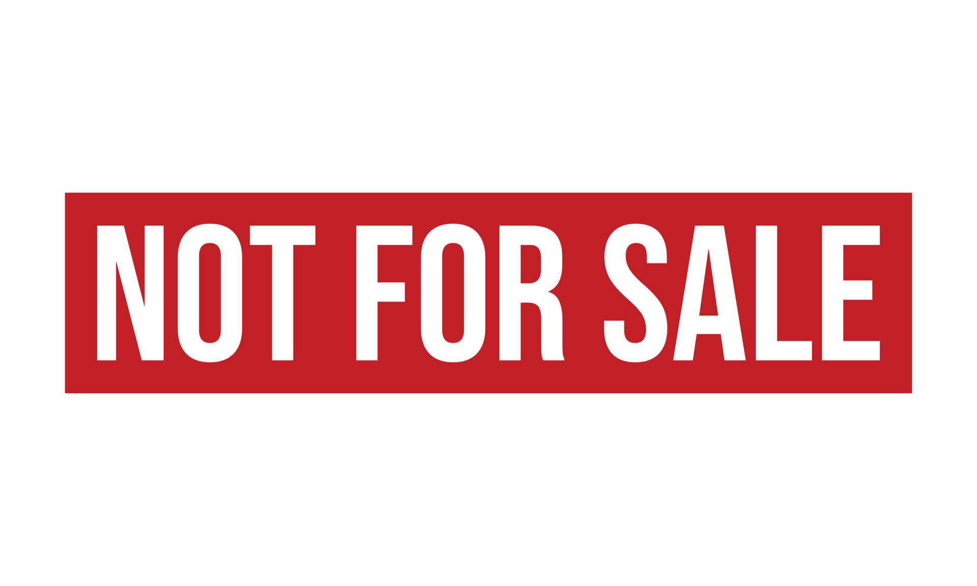 not for sale retro 1