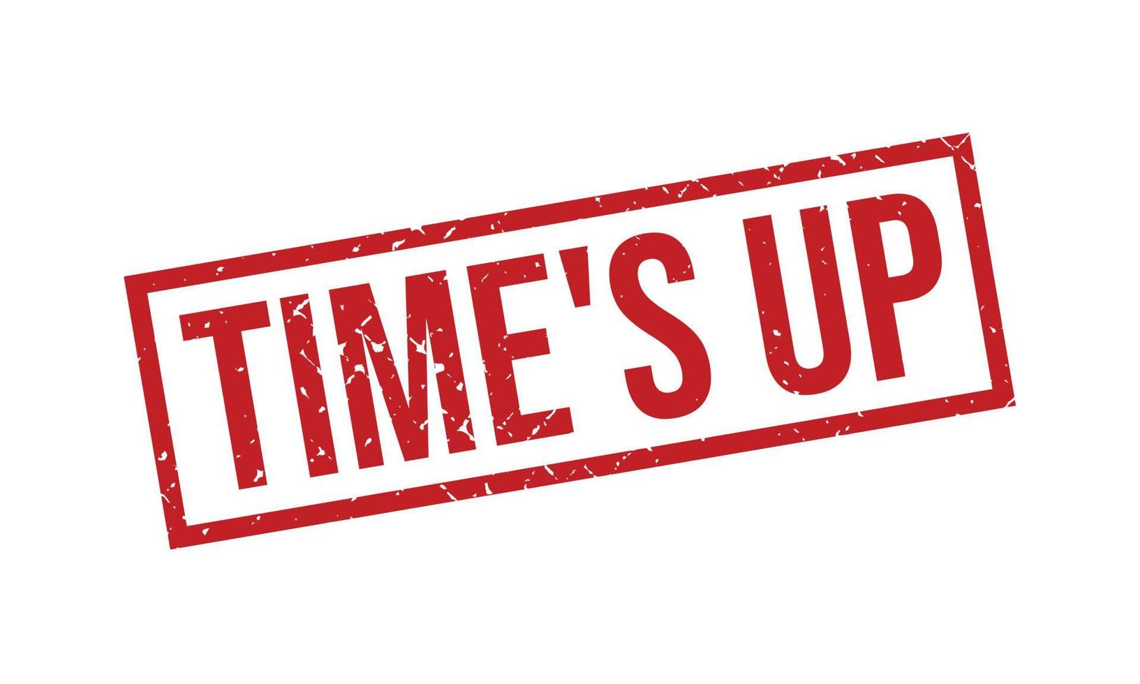 Times Up Rubber Stamp 22656474 Vector Art at Vecteezy