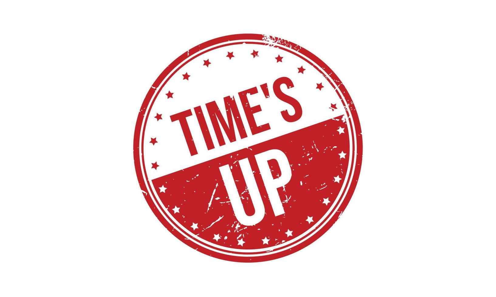 Times Up Rubber Stamp vector