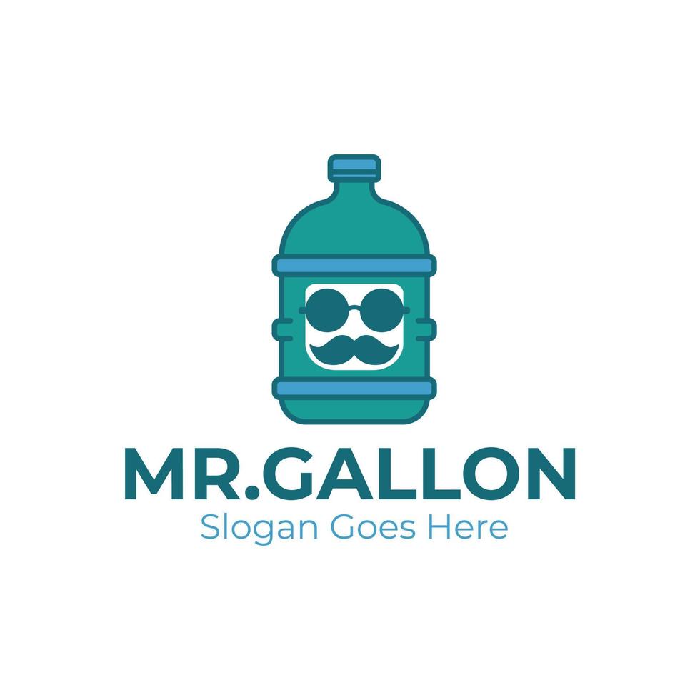 Mr. Gallon Logo Design vector