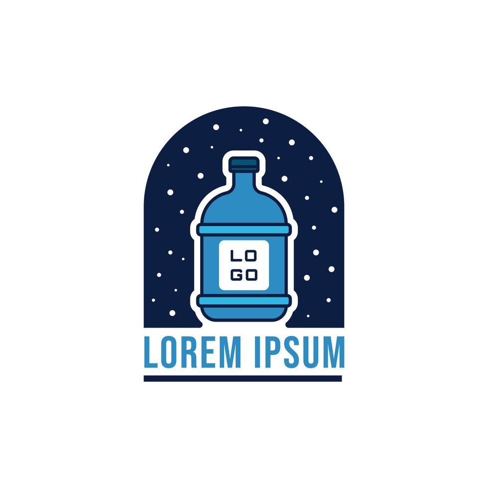 Gallon Simple Logo Design vector