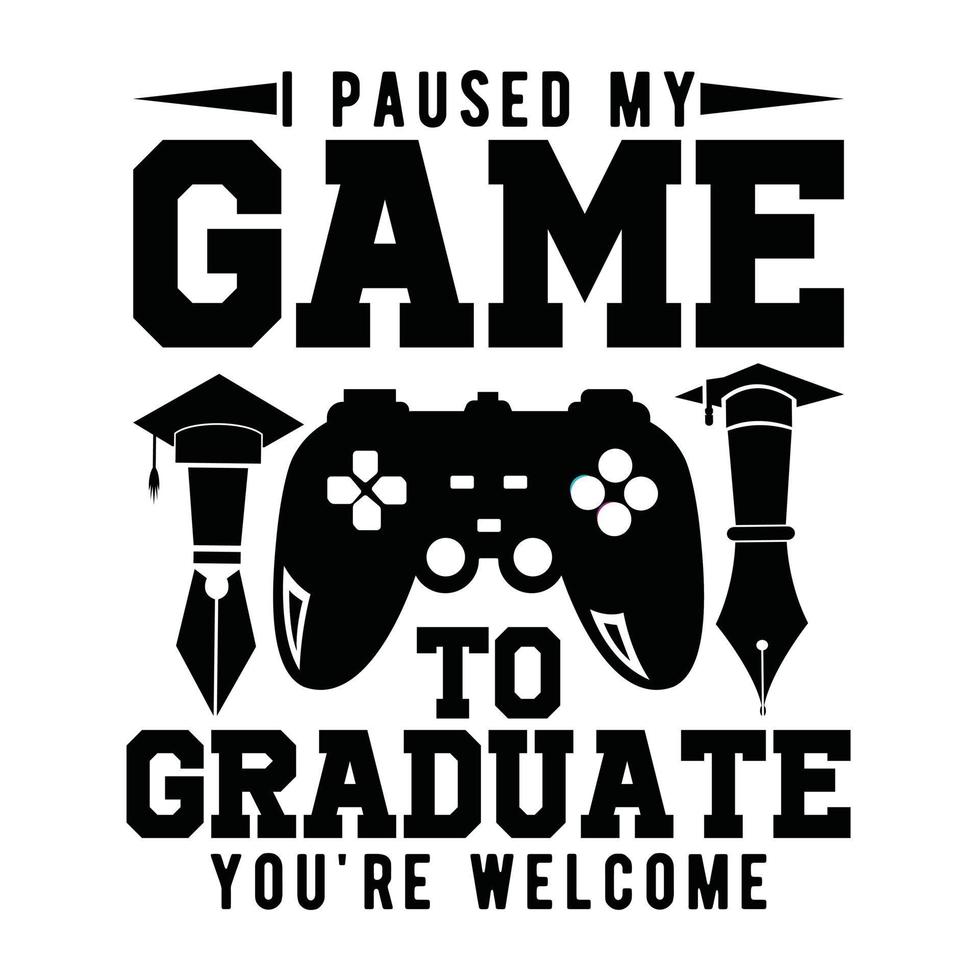 Graduated, silhouette, Graduate icon, Congratulations, Graduate cap, Student, Vector T-Shirt design