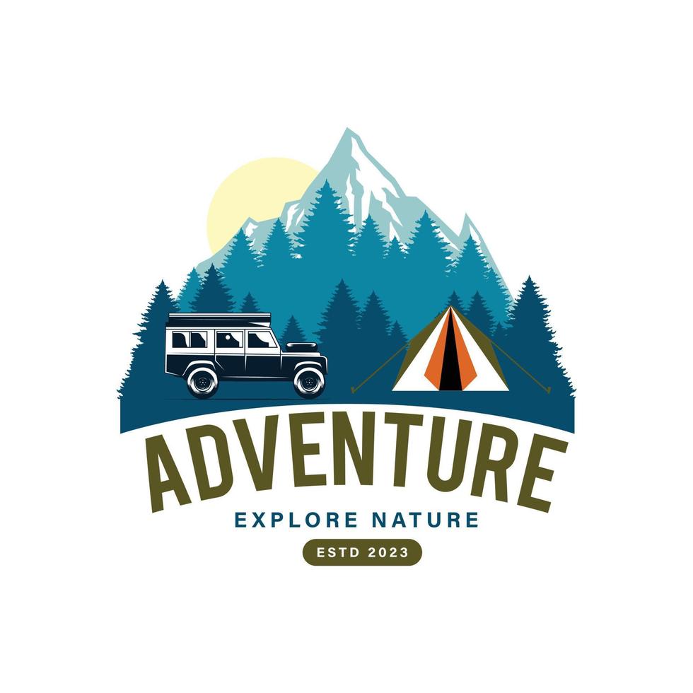 outdoor adventure illustration vector