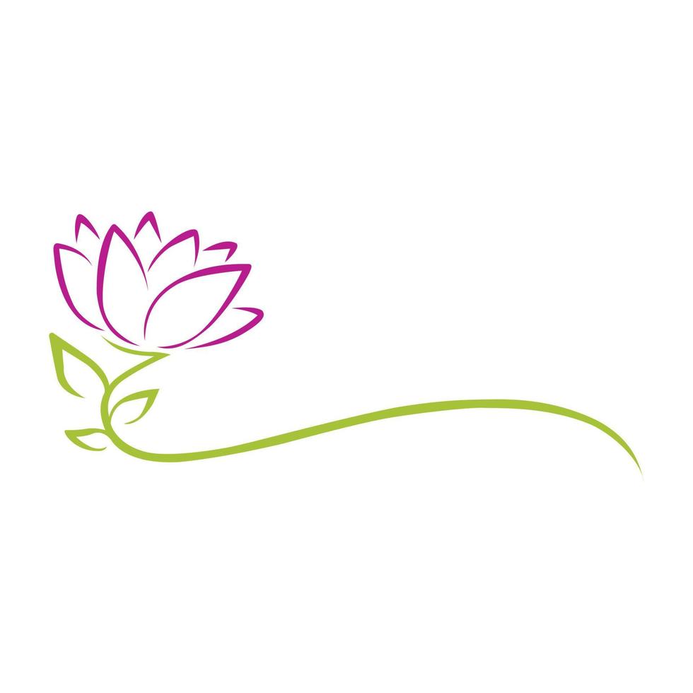 Flower vector logo icon