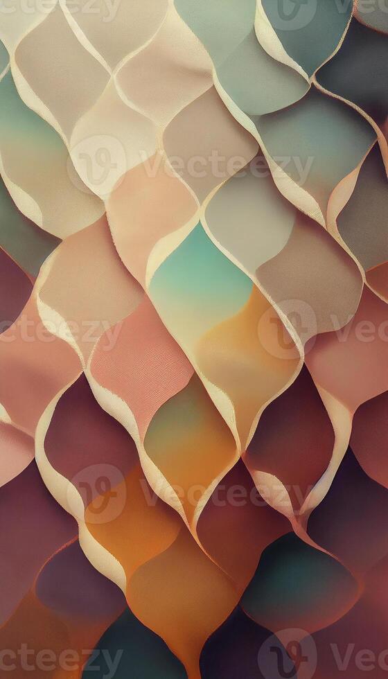 illustration of Creamy colors, seamless textile full-drop repeated surface pattern, repeat patterns, geometric. Abstract background in creamy pastel colors, alcohol ink art photo