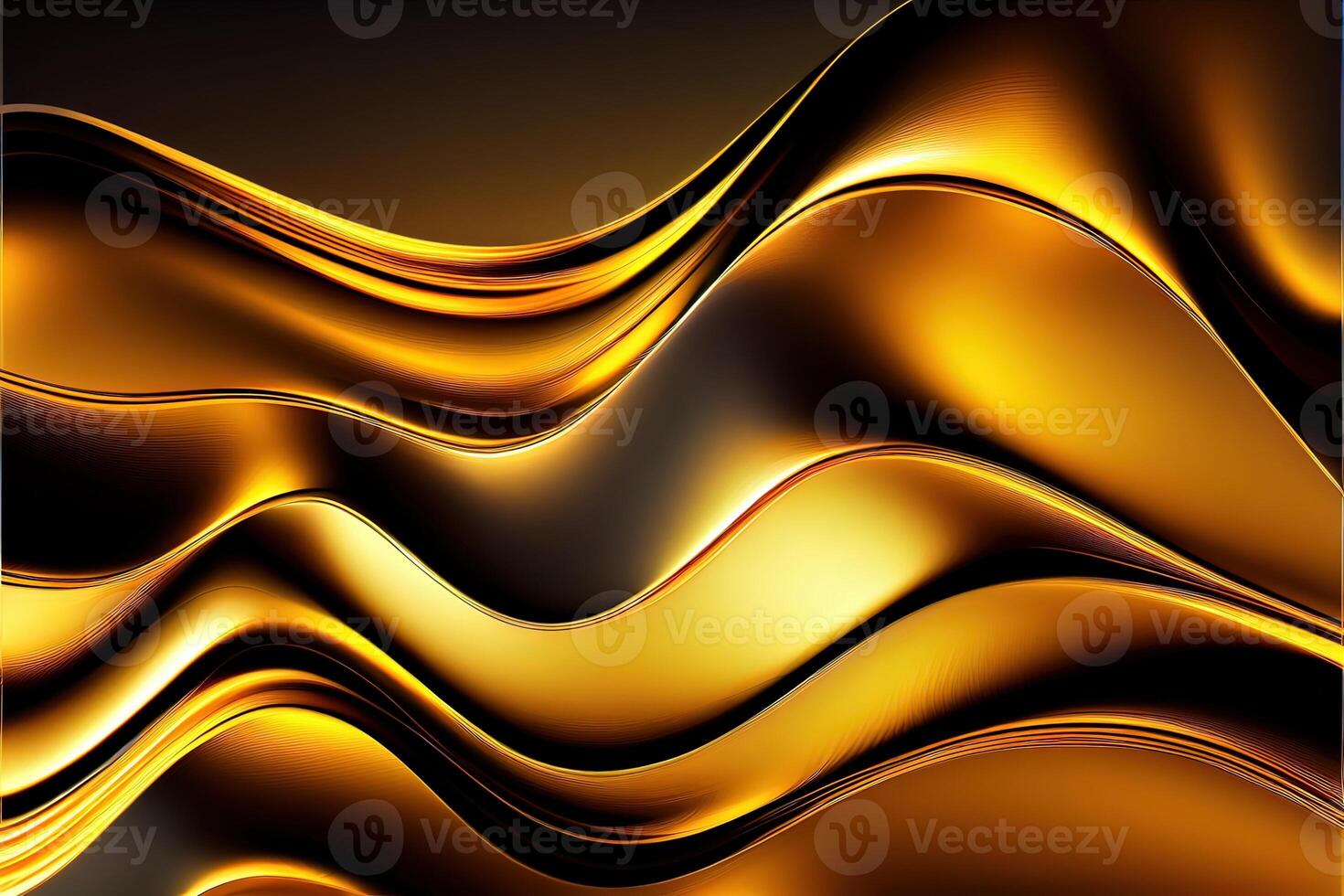 illustration of golden wavy abstract layer background, gain and metal photo