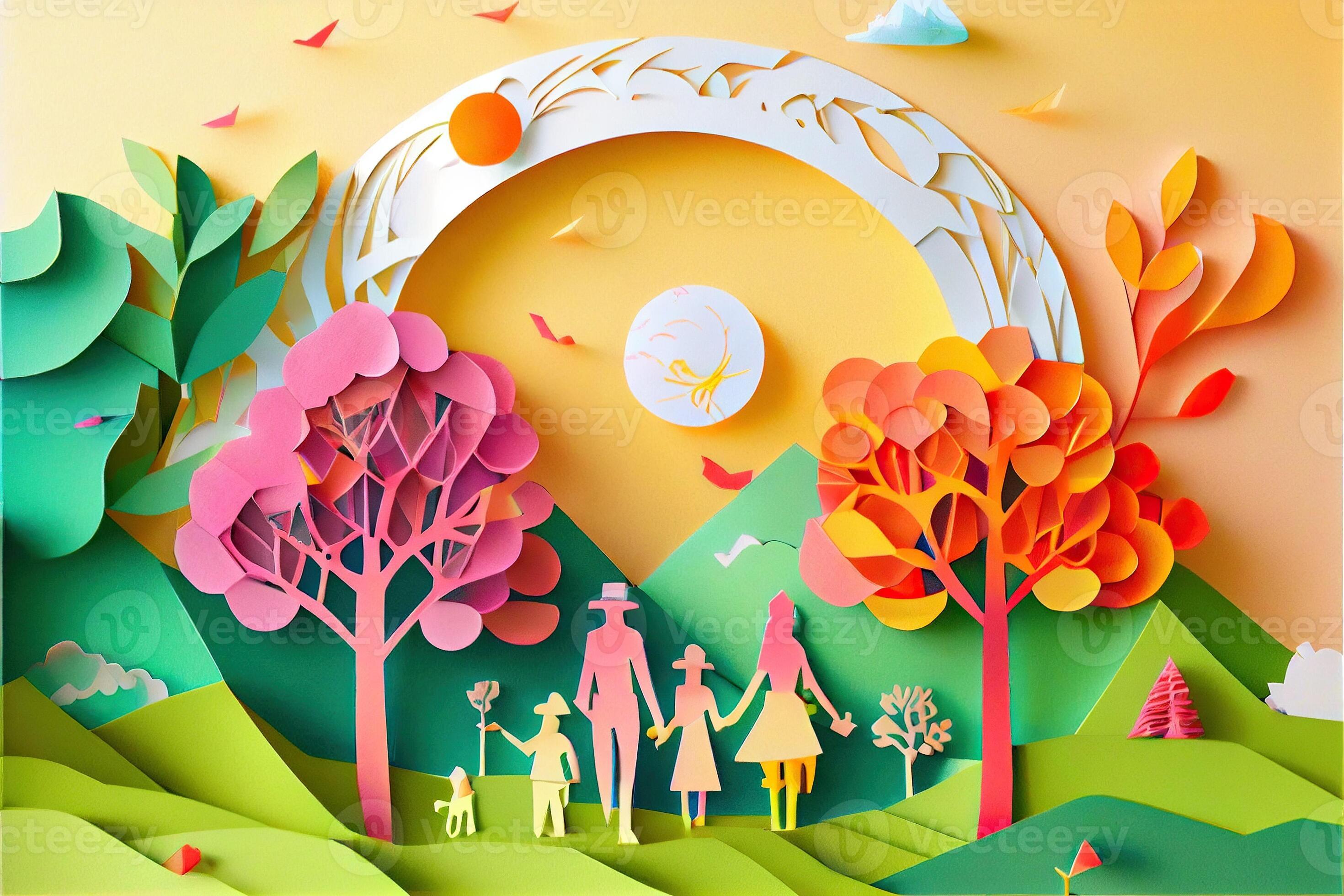 Color sale paper art