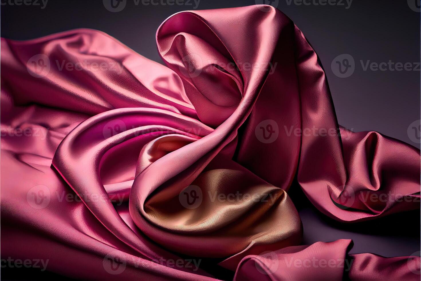 illustration of soft silk colorful fabric, texture and background photo