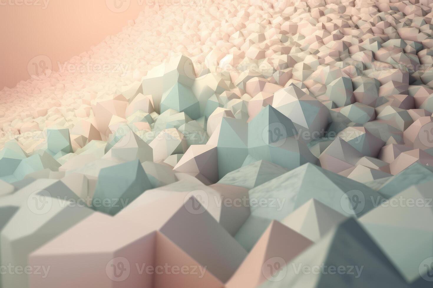 gradient pastel geometric shape stones abstract background photo