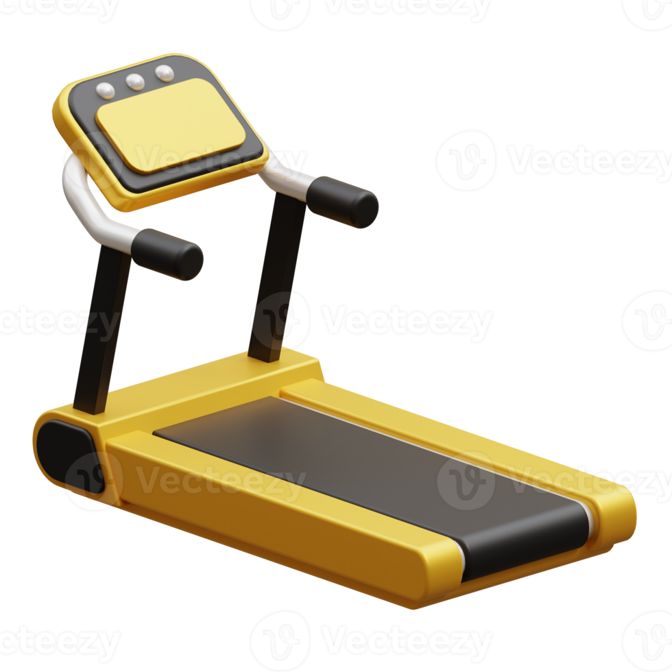 Treadmill equipment 3d gym fitness icon png