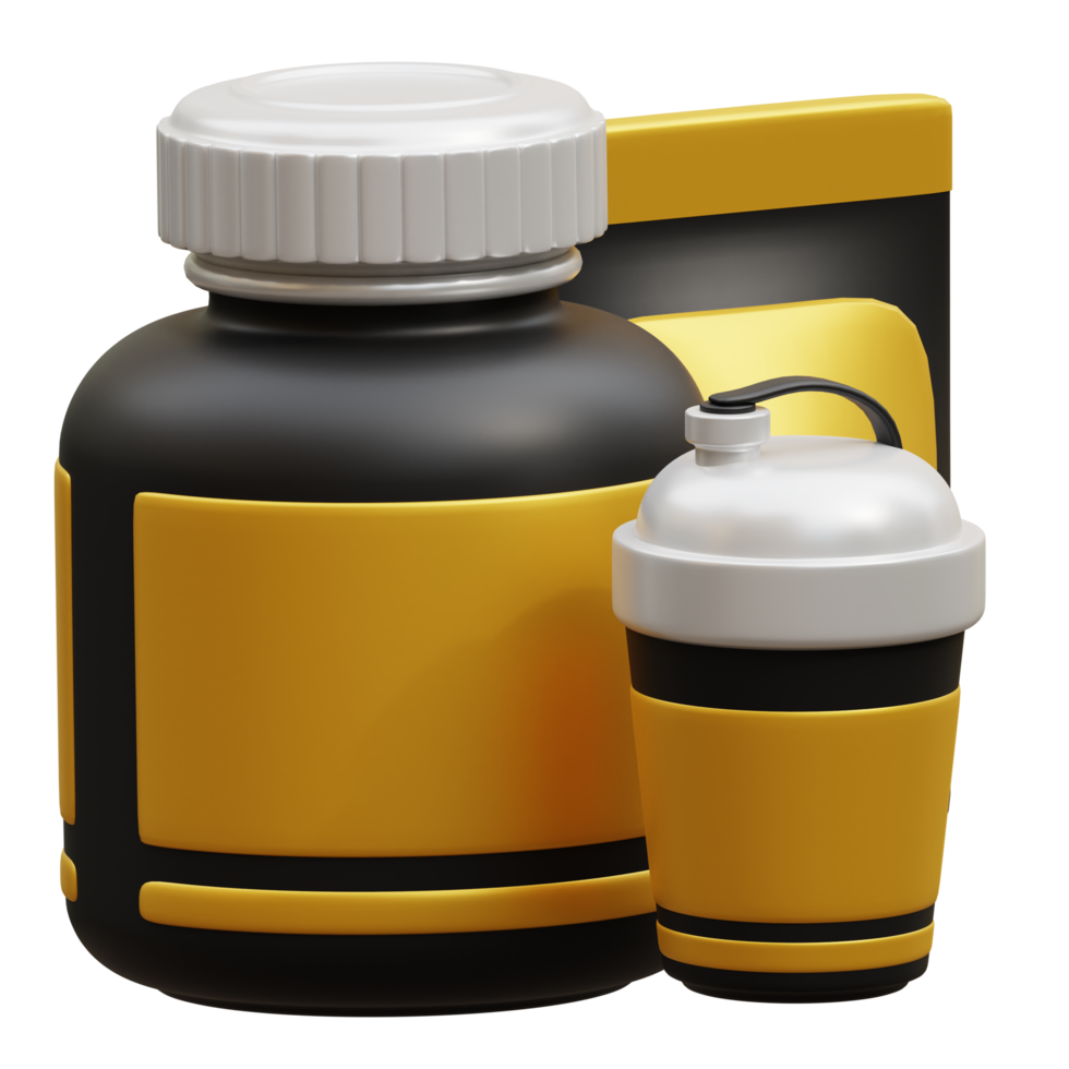 Fitness supplement 3d gym fitness icon png