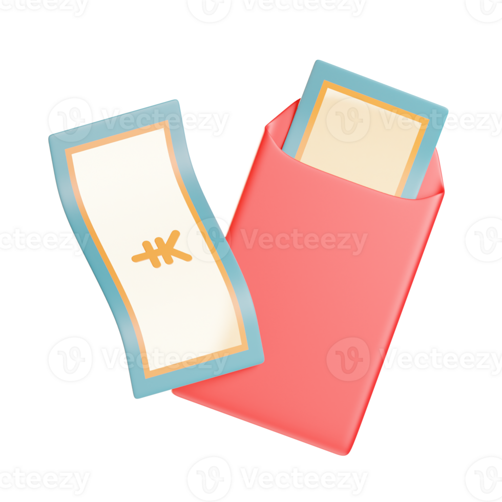 Red Envelopes 3d Illustration png