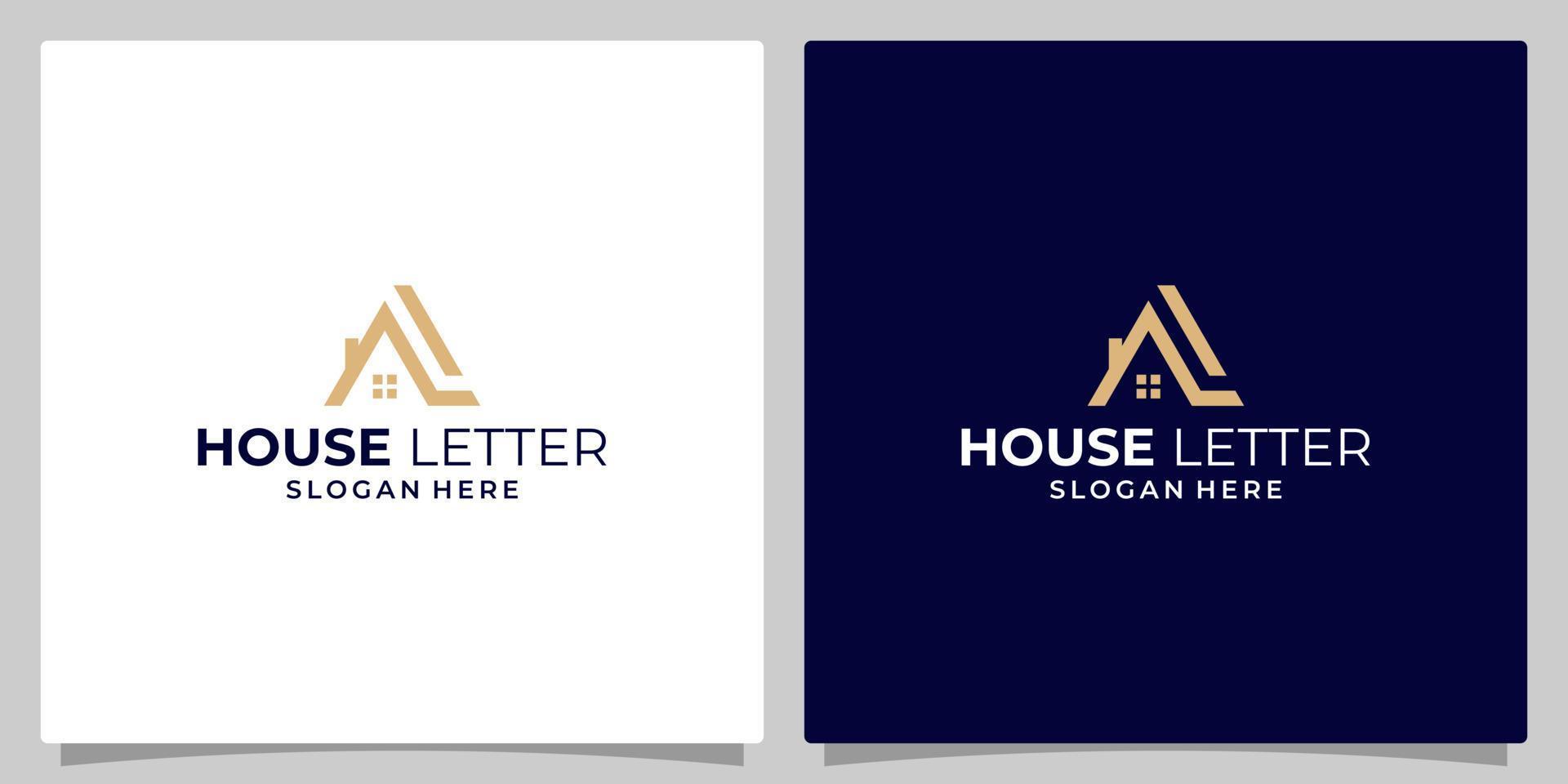 casa edificio logo diseño modelo con inicial letra un y l logo gráfico diseño vector ilustración. símbolo, icono, creativo.