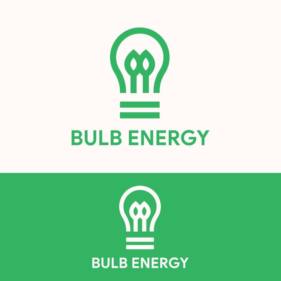 simple bulb lamp logo template vector