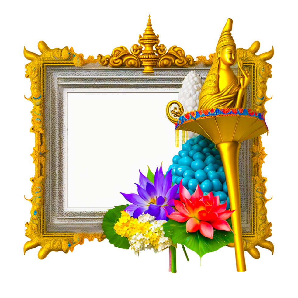 cute golden frame free illustration png